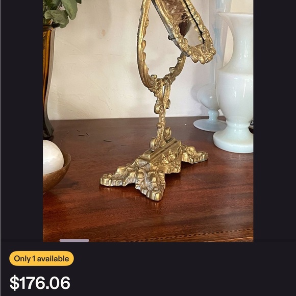 Antique gilded bronze Ornate frame piece - Picture 12 of 15